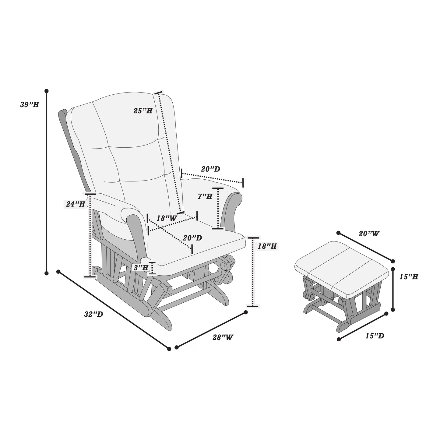 Glider Chair - F6790
