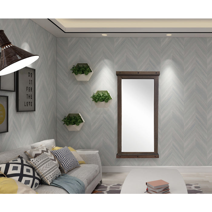 Full Length Modern Wooden Frame Beveled Leaning or Wall Mounted Wall Mirror... - M7103