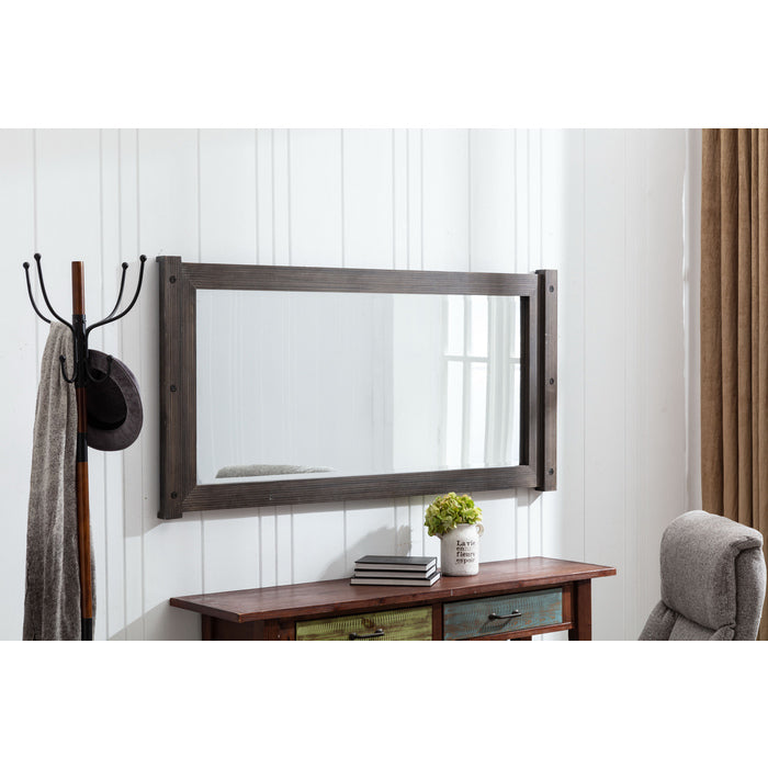 Full Length Modern Wooden Frame Beveled Leaning or Wall Mounted Wall Mirror... - M7103