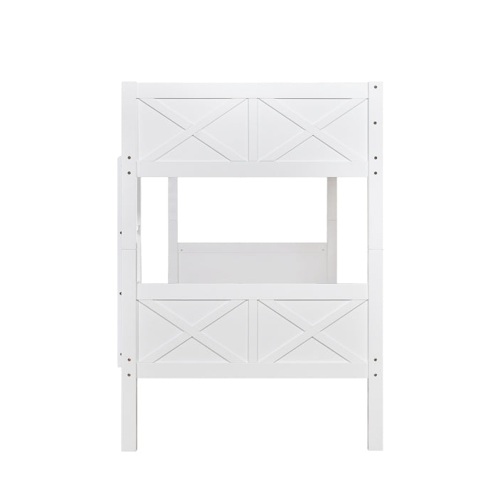Mission Style Country Barn Door Double-X Panel Design Stackable Post... - M7543