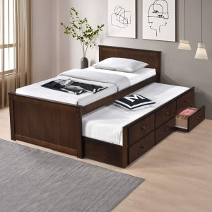 PU Faux Leather Upholstered Bed Frame - Queen - M7563-QUEEN