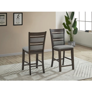 Solid Rubberwood X-Back Counter Height Chair with MDF Seat Panel and... - M7721