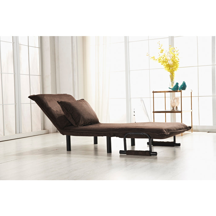 Polyester Fabric Upholstered Multi-Functional Single Convertible Lounge... - M7706-DB