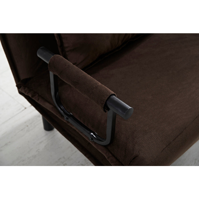 Polyester Fabric Upholstered Multi-Functional Single Convertible Lounge... - M7706-DB