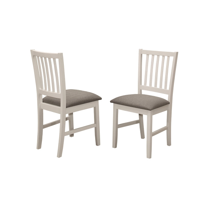 Mid-Century Appeal Solid Rubberwood Slat Back Dining Chair with MDF Seat... - M7709