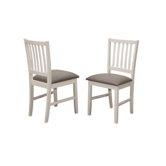 Mid-Century Appeal Solid Rubberwood Slat Back Dining Chair with MDF Seat... - M7709