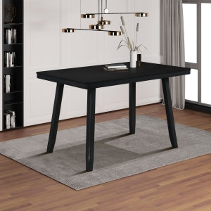 59.06" x 35.43" Rectangle Solid Rubberwood Counter Height Table with MDF... - M7866