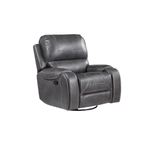 Bronzing Fabric Tufted Upholstered Pillow Top Armrest Manual Recliner Chair - M8077-RECL
