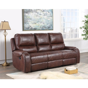 Bronzing Fabric Tufted Upholstered Pillow Top Armrest Manual Recliner Chair - M8078-RECL