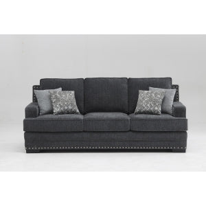 Bronzing Fabric Tufted Upholstered Pillow Top Armrest Manual Recliner Chair - M8077-RECL