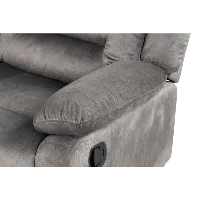 Bronzing Fabric Tufted Upholstered Pillow Top Armrest Manual Recliner Chair - M8078-RECL