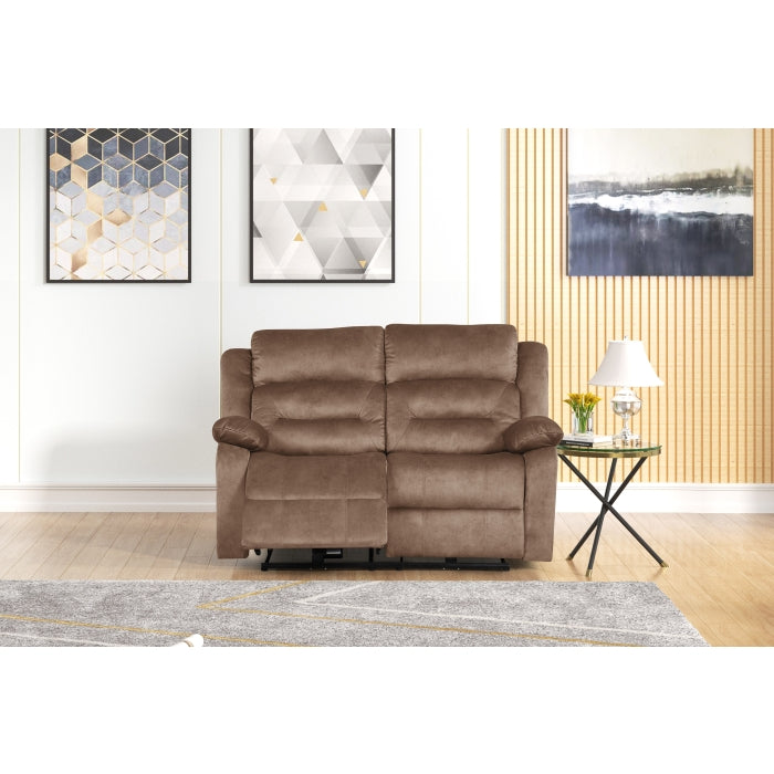 Bronzing Fabric Tufted Upholstered Pillow Top Armrest Power Loveseat.
Weight... - M8082-LOVE