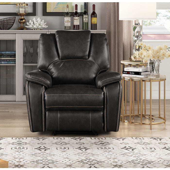 Breathable Air Leather Material Faux Leather Manual Recliner Chair - M8086-RECL