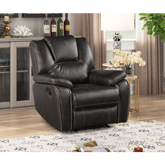 Breathable Air Leather Material Faux Leather Manual Recliner Chair - M8086-RECL