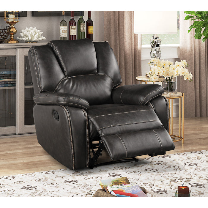 Breathable Air Leather Material Faux Leather Manual Recliner Chair - M8086-RECL