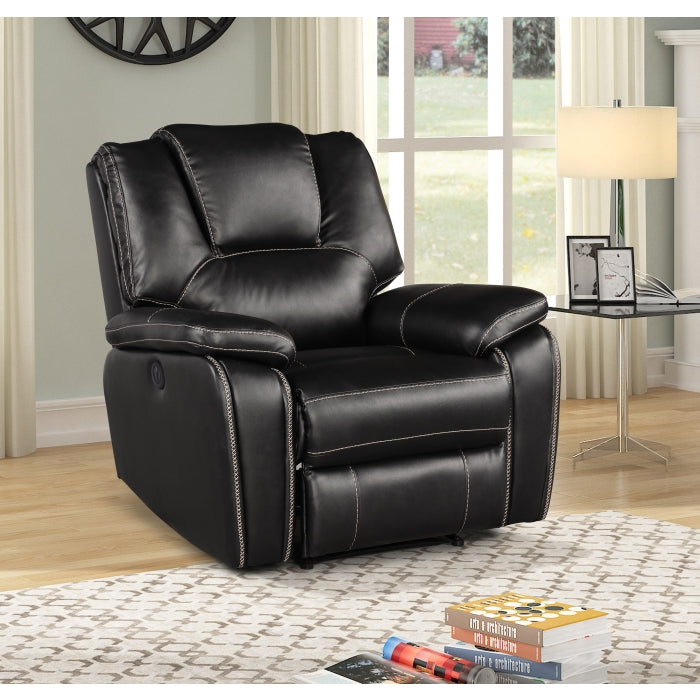 Breathable Air Leather Material Faux Leather Power Recliner Chair with USB - M8087-RECL