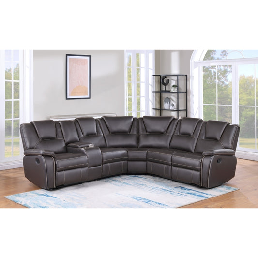 Breathable Air Leather Modular Sectional Sofa - M8190