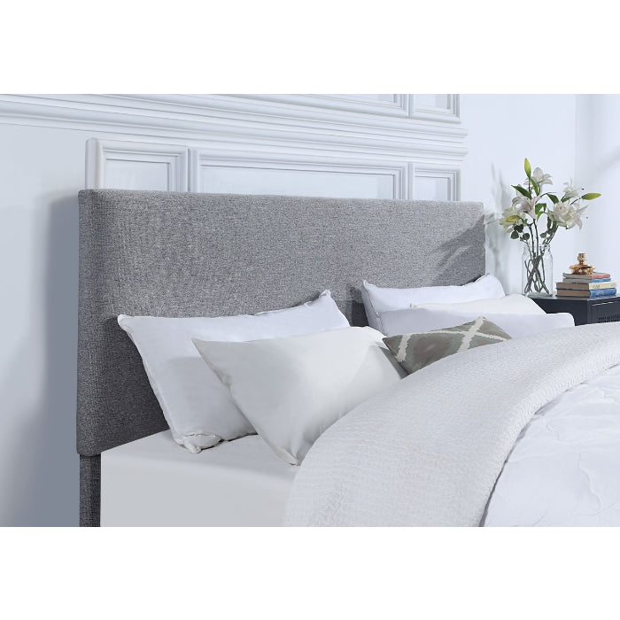 Linen Upholstered Button Tufted Headboard - E. King (Light Gray) - M9BX02-EKING-LGR