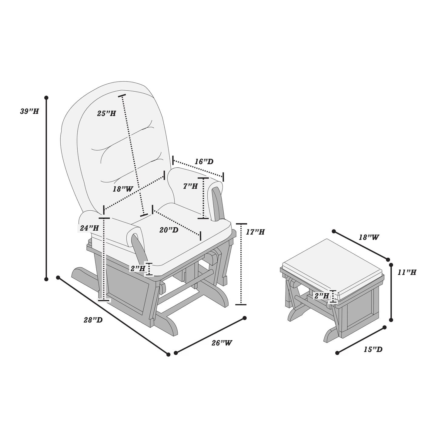Glider Chair - F6738