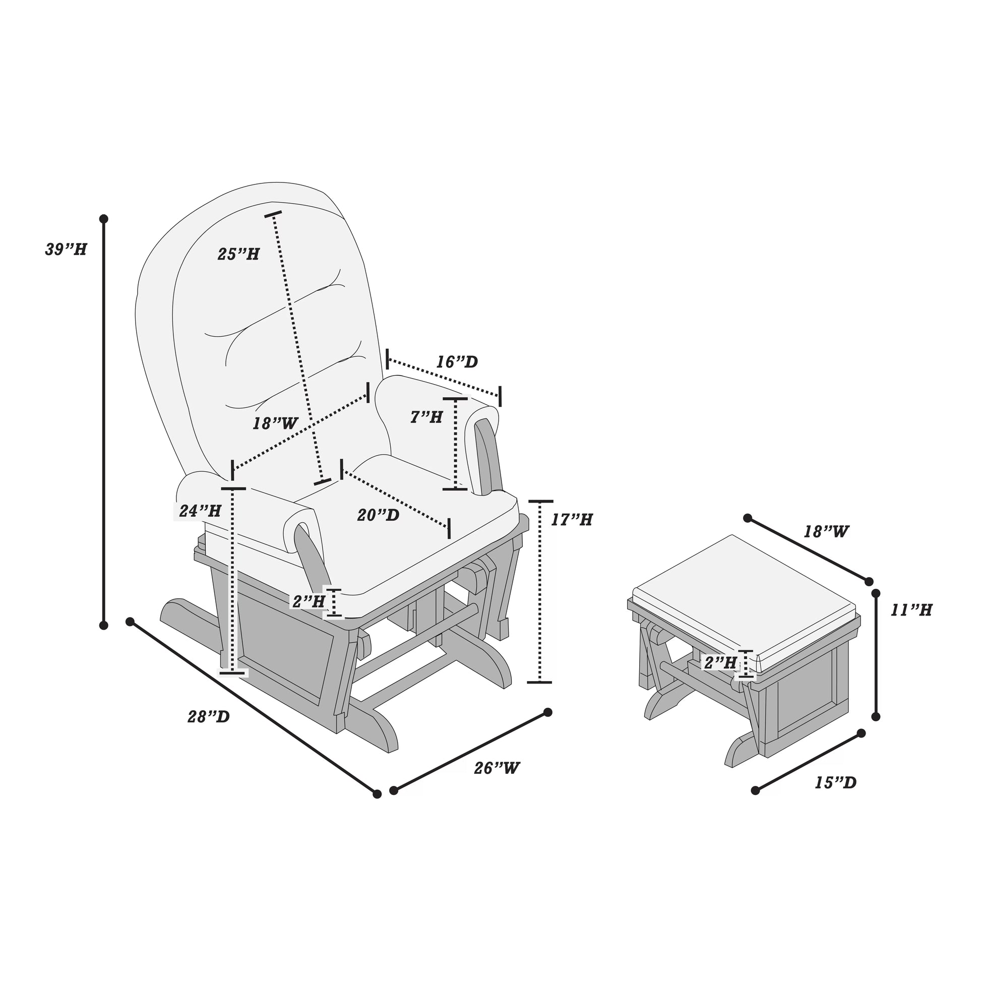 Glider Chair - F6738