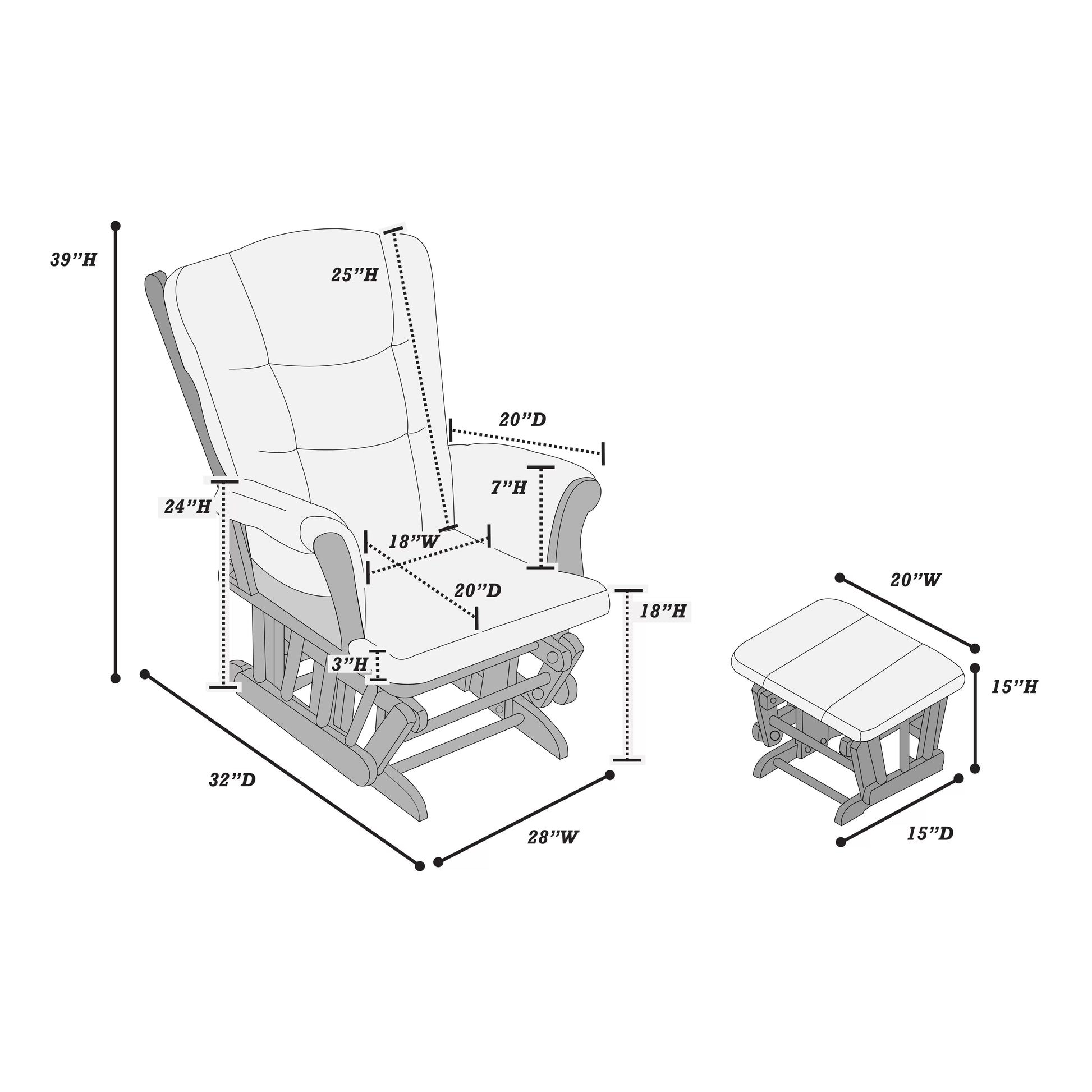 Glider Chair - F6790