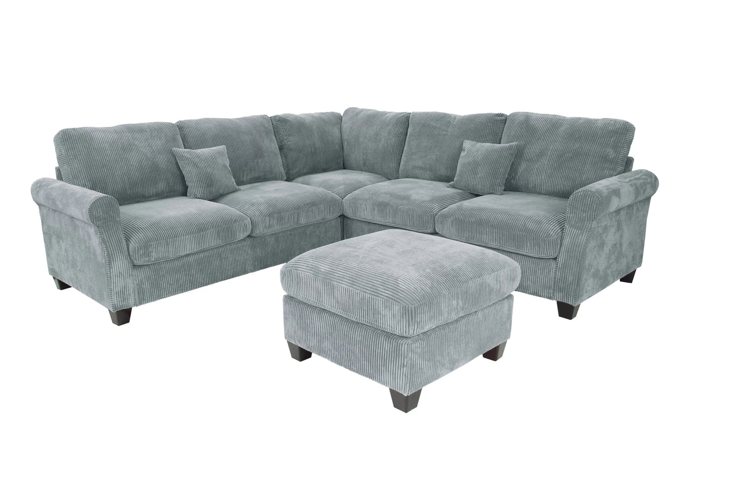 CORNER WEDGE+OTTOMAN - F8305-3