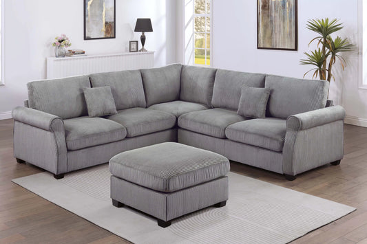 CORNER WEDGE+OTTOMAN - F8305-3